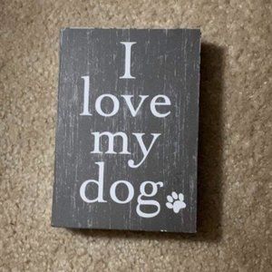 "I Love My Dog' Desk Stand